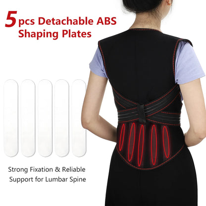 Tourmaline Magnetic Heated Vest — Self-Heating Thermal Clothing, Lumbar Waist Brace, Posture Corrector & Pain Relief Corset