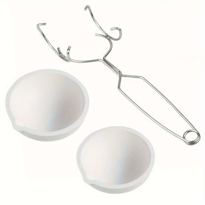 High-Temp Quartz Crucible & Melting Bowl Set – Jewelry Casting & Metal Refining Tools for Gold & Silver