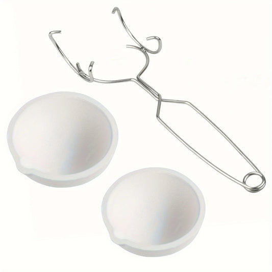 High-Temp Quartz Crucible & Melting Bowl Set – Jewelry Casting & Metal Refining Tools for Gold & Silver
