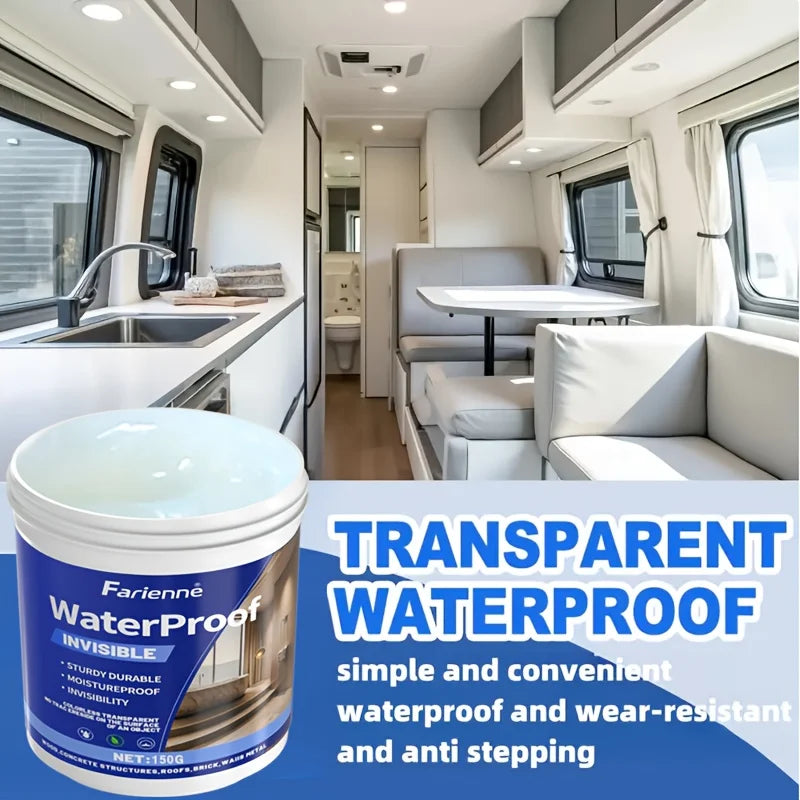 150g Transparent Waterproof Sealant - Nano Leak-Proof Crystal Clear Sealing Glue