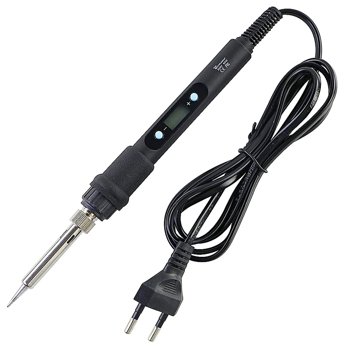 60W/80W Digital Soldering Iron - LCD Adjustable Temperature Welding Repair Tool with Solder Tips