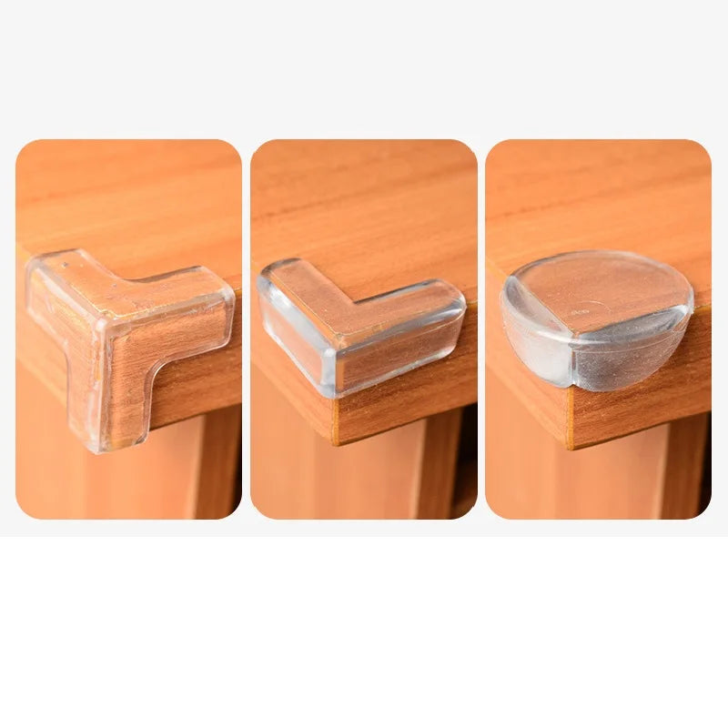 Children Baby Safety Silicone Protector - Table Corner Edge Protection Cover, Anticollision Edge Guards - Available in 4Pcs or 10PCS