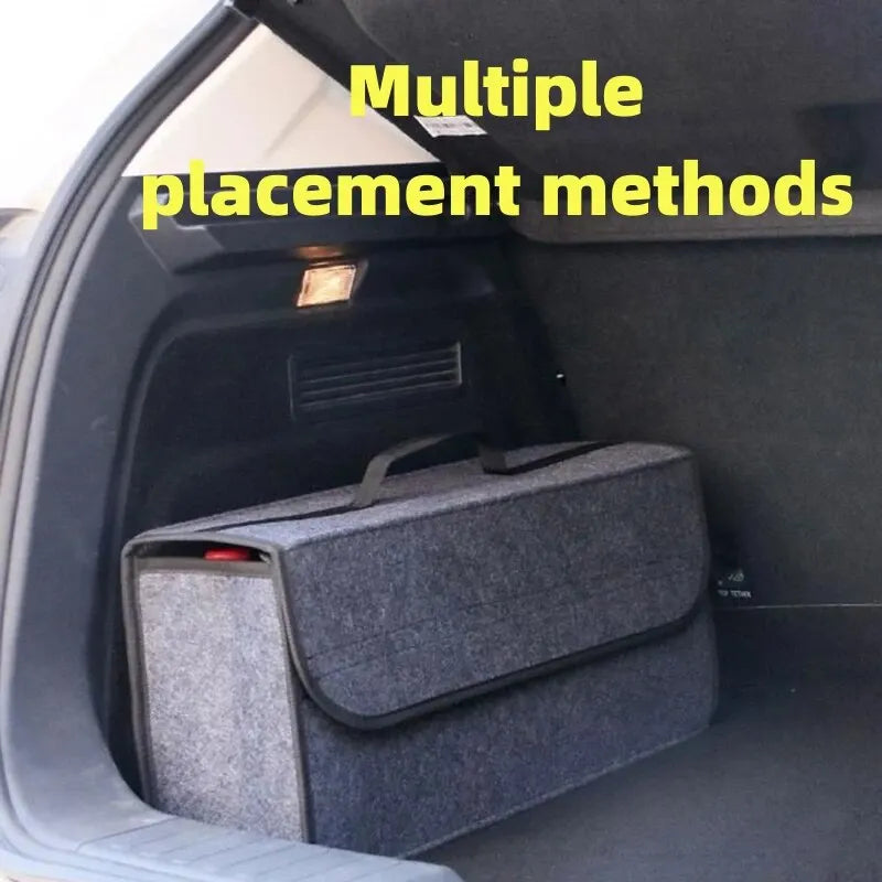 Large Anti-Slip Boot Storage Organizer: Car Trunk Soft Felt Bag for Tools & Accessories - Keep Your Items Secure!