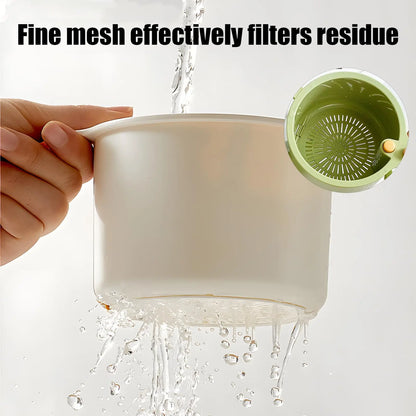 Self-Cleaning Kitchen Sink Strainer Basket - Automatic Waste Catcher & Draining Filter