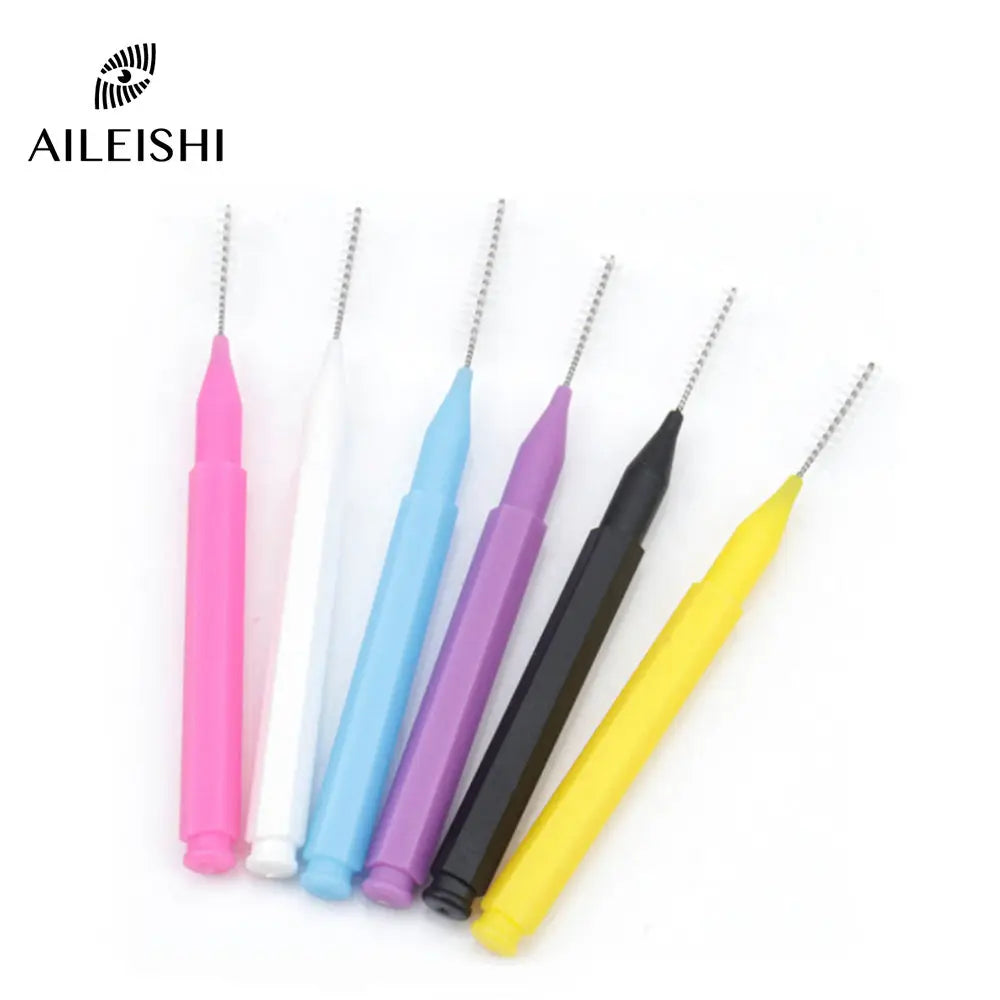 10/20/50PCS Mini Eyebrow & Lash Brushes – Disposable Bendable Brow Perm & Micro Eyelash Applicator Tools