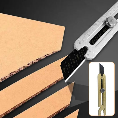 4-in-1 Multifunctional Art Knife Tool – Wallpaper Cutter, Disassembly Tool, Pen Holder, Wrench, Bottle Opener, Ruler for Students