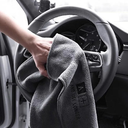 5/1PC High-End Microfiber Car Wash Towel – Auto Cleaning, Drying & Detailing Cloth with Hemmed Edges, Water Absorbent Car Rag