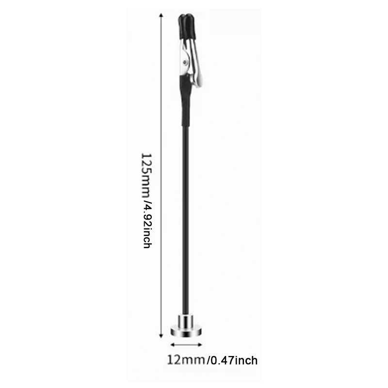 Soldering Third Hand Tool - Magnetic Base Flexible Arm PCB Holder with Alligator Clips for Electronics Repair Welding