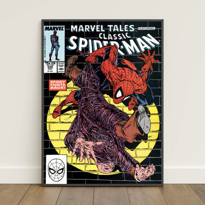 Spider-Man Comic Book Poster - Peter Parker Movie-Inspired Canvas Wall Art