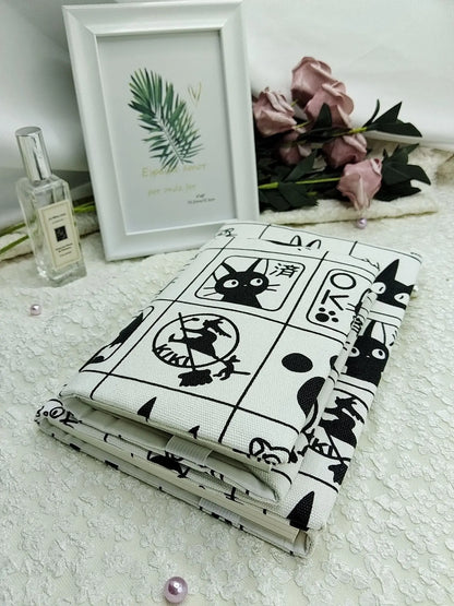 Handmade Fabric Lace Book Jacket — A5/A6/Weeks/Square Diary Protective Cover