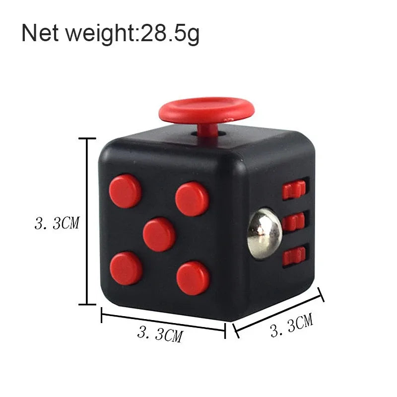 Creative Solid Color Fidget Dice – Handheld Stress Relief Toy for Kids & Adults, Anxiety & Autism Aid