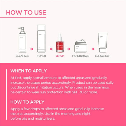 Anua Dark Correcting Essence – 10% Niacinamide & 4% Tranexamic for Acne Marks & Hyperpigmentation – 30ml (1/2/5pcs)