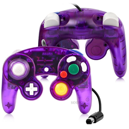 Transparent Wired Game Controller for GameCube NGC – Replacement Handheld Joystick for Video Game Console