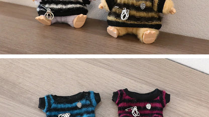 Labubu 15-17cm Blind Box Keychain Doll Outfit – Sweater & Glasses Accessory Set