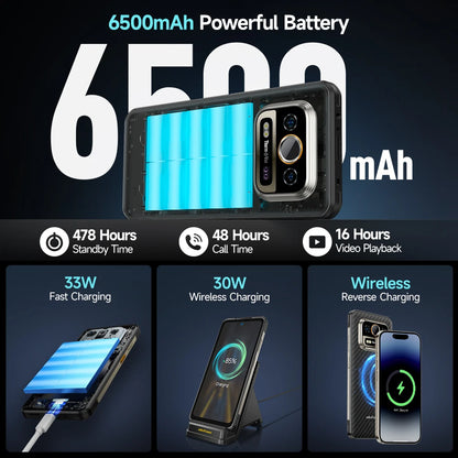 Ulefone Armor 25T Pro 5G Rugged Phone - Thermal Imaging, Android 14, 33W Fast Charging, 50MP+64MP, NFC, Waterproof Smartphone