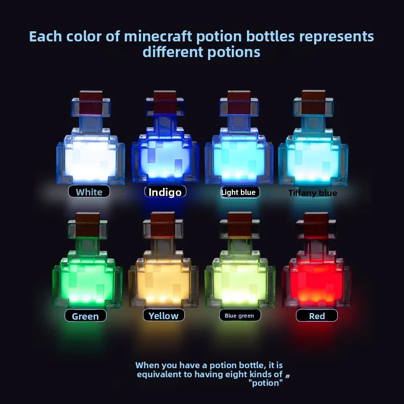 MC Game LED Creeper Night Lamp – Creative Block Button Light for Bedroom, Desk, and Bedside Decoration