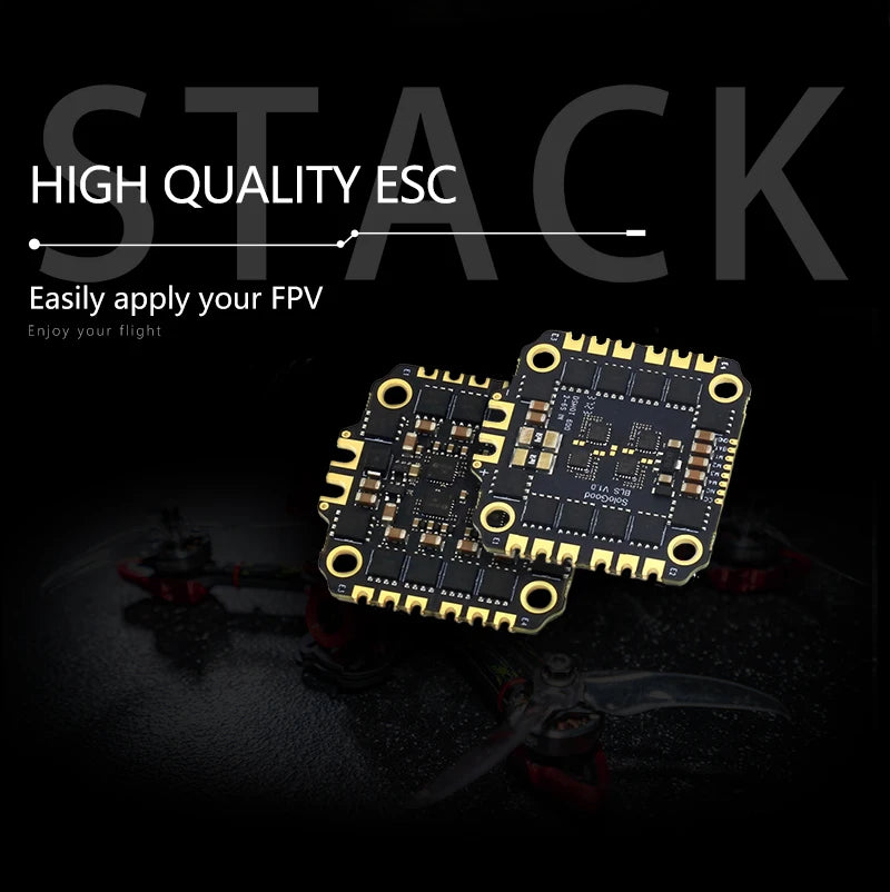 SoloGood F722 Flight Controller with ICM42688P & BLHELI_S 60A 4-in-1 ESC – 30.5x30.5mm 2-6S for FPV Freestyle Drone Parts