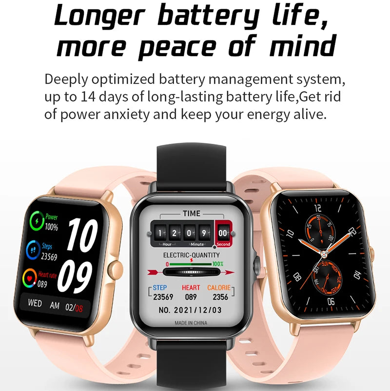 2022 Smart Watch - Bluetooth Call & Music, Fitness Clock, Digital Sports Waterproof Watch for Men & Women, iOS & Android