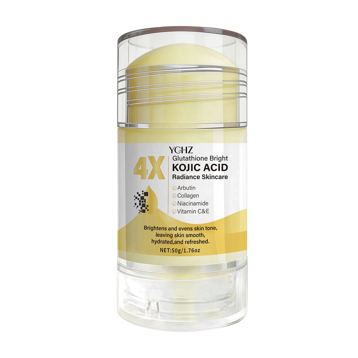 50g Kojic Acid Brightening Cream Stick - Moisturizing Day and Night Skincare for Even-Looking Skin Tone and Dark Spot Care