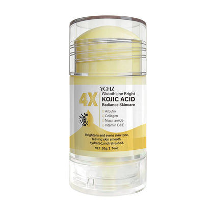 50g Kojic Acid Brightening Cream Stick - Moisturizing Day and Night Skincare for Even-Looking Skin Tone and Dark Spot Care