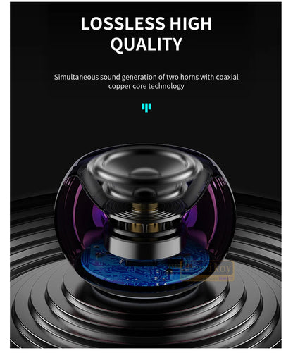 Metal Mini Wireless Bluetooth Speaker — HiFi Portable Subwoofer with Super Bass Stereo for Mobile, PC & Music Playback