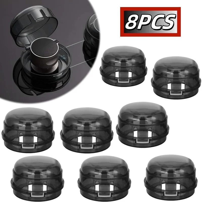 Child Safety Stove Knob Covers - Universal Plastic Gas Oven Lock Protectors (2, 4 or 8 Pack)