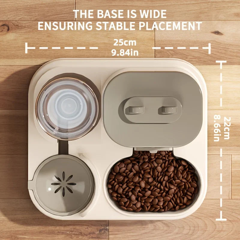 2-in-1 Cat Food and Water Feeder – Fully Automatic Pet Dispenser