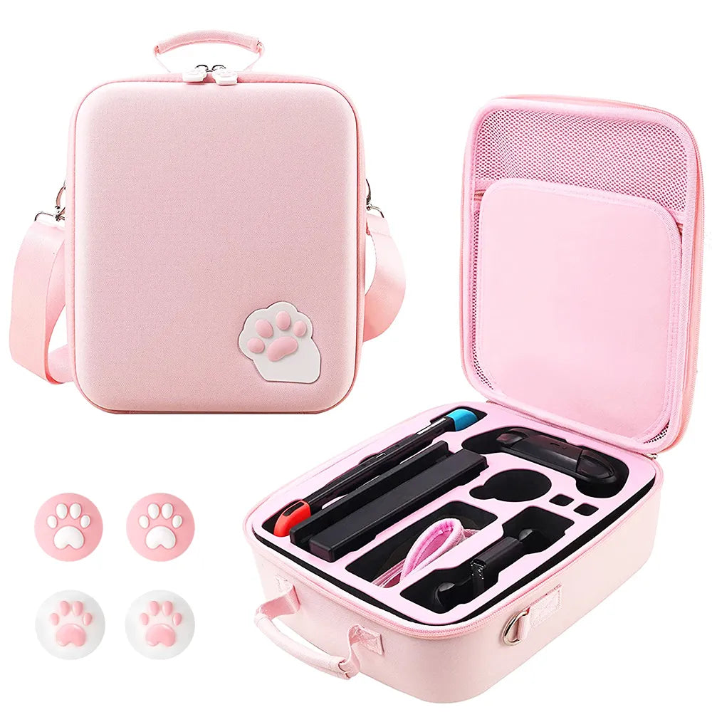 Large Hard Travel Carrying Case for Nintendo Switch OLED - Console, Controllers & Game Accessories Storage Bag