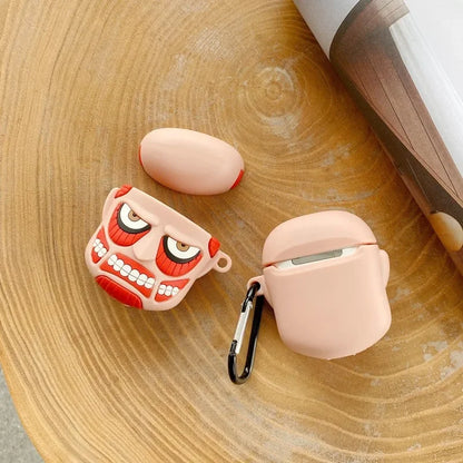 Attack on Titan AirPods Case - Anime Silicone Protective Cover for Apple AirPods