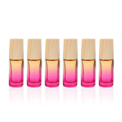 5/10/20/30/50pcs 5ml Glass Roll-On Bottles — Gradient Empty Roller Ball Bottles for Essential Oils & Travel
