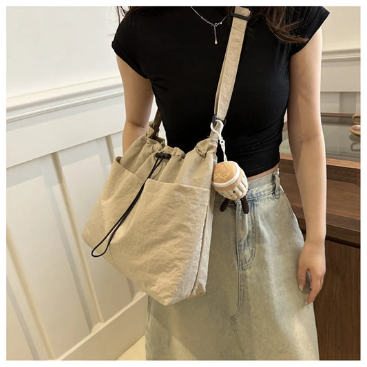 Large Capacity Women's Shoulder Bag – Lightweight Crossbody, Minimalist Tote for Summer