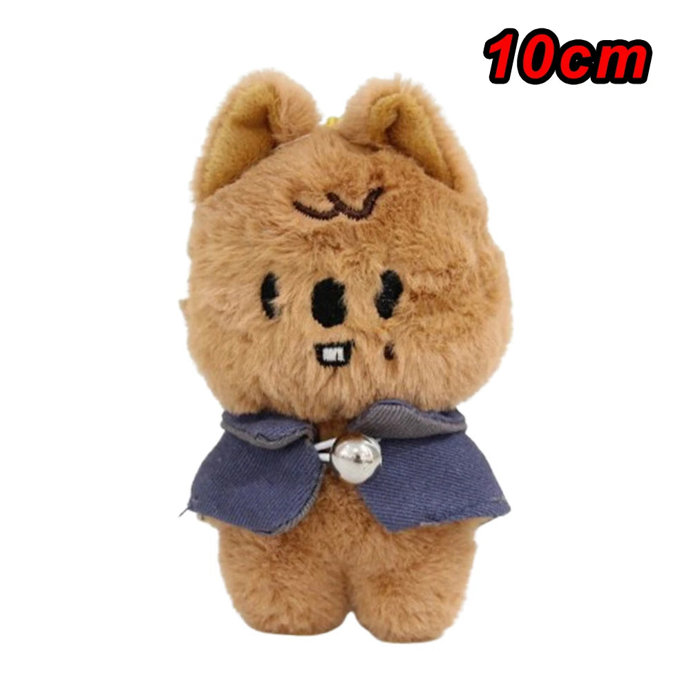 310style Skzoo Plush Pencil Case – Kawaii Kpop Stray Wolf Stuffed Animal Toy, Cartoon Plush Doll for Kids Gift