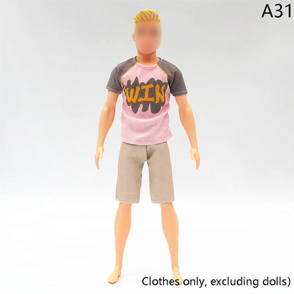 30cm Doll Clothing Set — Men’s Multi-Style Sports Outfit for Boyfriend Dolls