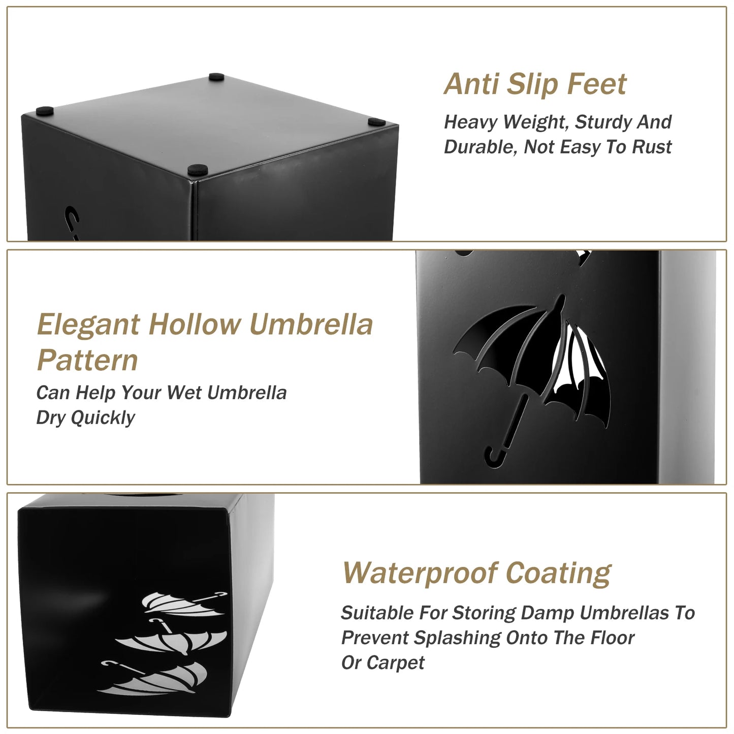 Multipurpose Metal Umbrella Holder Stand - Stylish and Functional Decor for Your Home