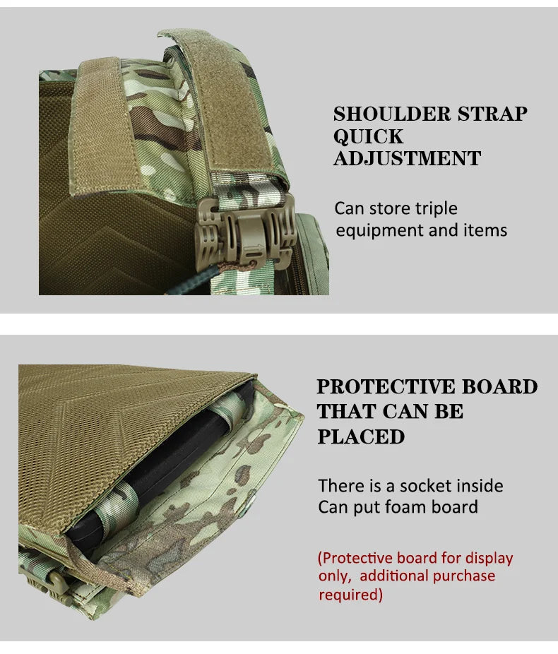 ARTEX Tactical Vest – 1000D Nylon, Quick Release, 6094K with Triple Magazine Pouch for Hunting & Airsoft Combat