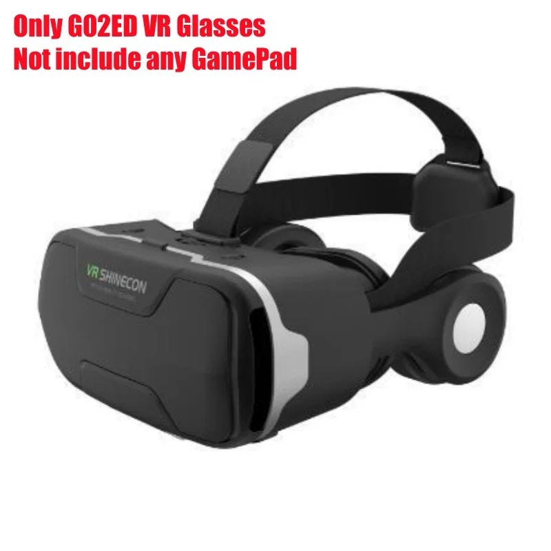 Blu-Ray VR Glasses – HD IMAX 3D Virtual Reality Headset with Huge Screen, Google Cardboard, Phone & Game Joystick Support