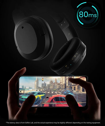 Edifier W820NB Plus Wireless Headphones – 43dB ANC, Hi-Res LDAC, 49H Playtime, Over-Ear Bluetooth Headset