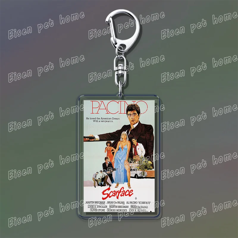 Classic Movie Keychains – Jaws, Fight Club, Avatar Pendant Key Rings for Bags & Fan Gifts