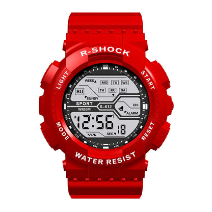 Men's Outdoor Sports Watch – Waterproof LED Military Digital Wristwatch with Luminous Large Screen