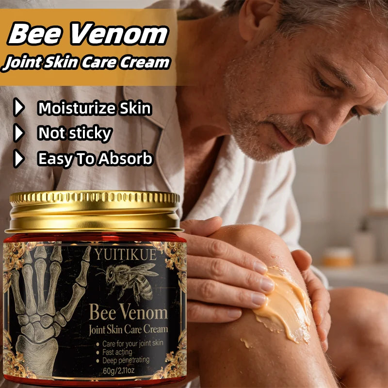 Bee Venom Joint Care Cream - Deep-Absorbing Skin Moisturizer for Daily Joint Area Care