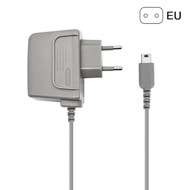AC 100-240V Travel Charger – EU/US Plug Adapter for Nintendo DS, DS Lite, NDSL