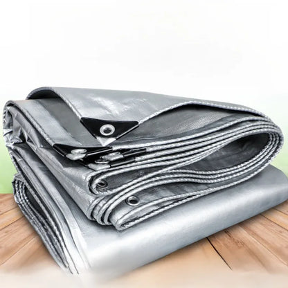 Thickened Double-Silver Sunshade Tarpaulin - Waterproof Rainproof Outdoor Truck Cover Cloth