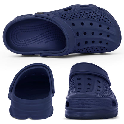 Comwarm Men’s Clogs Slippers – Breathable Non-Slip Garden & Beach Sandals for Indoor Outdoor Casual Wear
