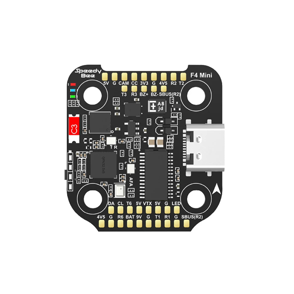 SpeedyBee F405 Mini Stack FC + BLS 35A V2 4-in-1 ESC — 20x20, Dual BECs, 3–6S for FPV Racing