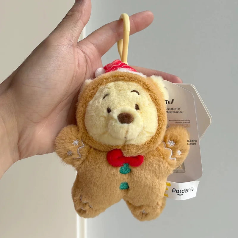 Cute Christmas Plush Keychain – Cartoon Doll Pendant for Backpack & Gifts