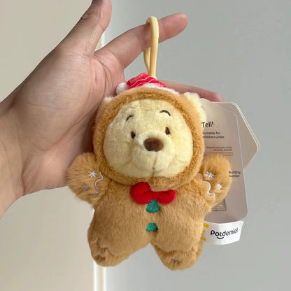 Cute Christmas Plush Keychain – Cartoon Doll Pendant for Backpack & Gifts