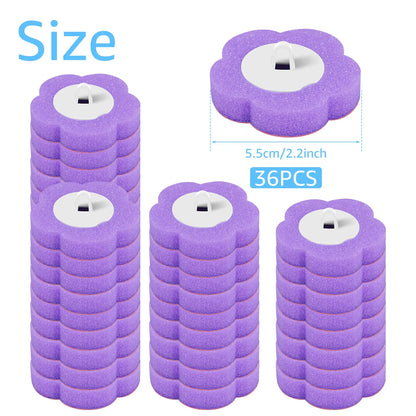 18/36pcs Toilet Brush Set – Long Handle Bathroom Cleaning Brush with Disposable Replacement Heads for Home WC Accessories