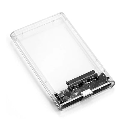 USB 3.0 2.5 Inch HDD Enclosure - SATA SSD Hard Drive Case with 5Gbps Transfer Speed, External Housing with Cable