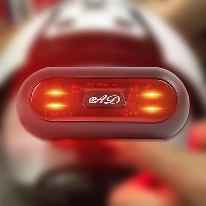 Moto Helmet Light - Waterproof LED Taillight for Bike, Motorcycle, Bicycle Helmet Safety Signal Warning Rear Lamp