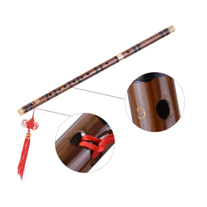 Pluggable Bitter Bamboo Dizi Flute – Handmade Traditional Chinese Woodwind Instrument, Key C/D/G for Professional Performance